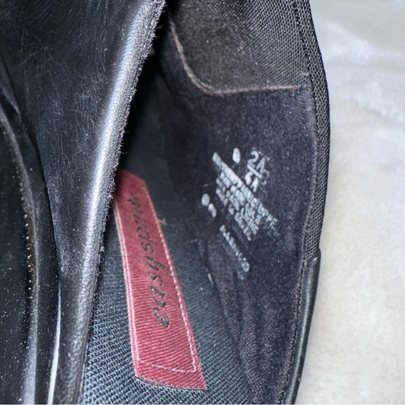 Easy Spirit Black 90s Platform Wedge Slides Size 8 - Picture 10 of 14